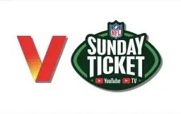 Verizon and NFL Sunday Ticket logos side by side