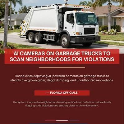 Garbage Trucks Surveillance Florida Neighborhoods