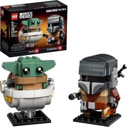 Lego BrickHeadz 'Star Wars' The Mandalorian and the Child set and box