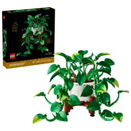 lego botanicals hanging golden pothos set and box