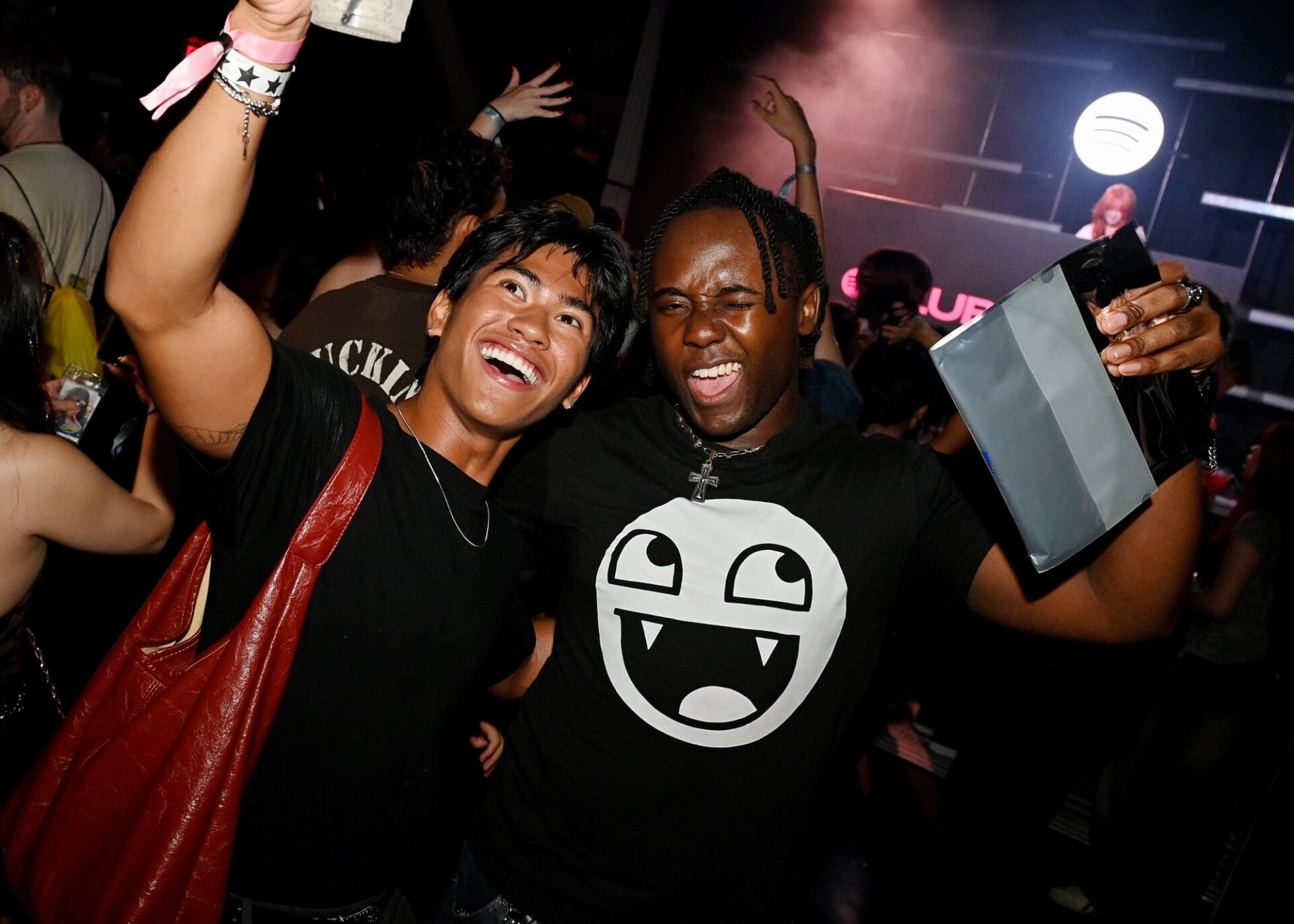 NEW YORK, NEW YORK - AUGUST 11: Guests attend as Spotify Presents: KLUB KATSEYE at Elsewhere on August 11, 2026 in New York City