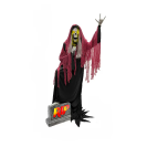 the Haunted Living 7-ft Lighted Reaper Band Singer Motion Activated Animatronic