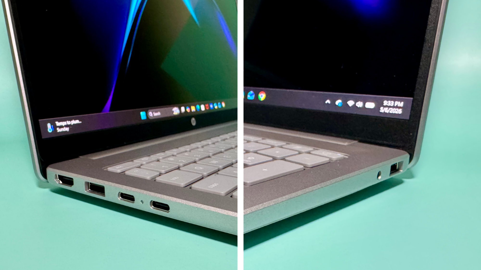 the ports of the hp omnibook 3 16