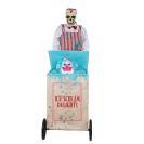 the Haunted Living 6-ft Motion Activated Ice Scream Skeleton Animatronic