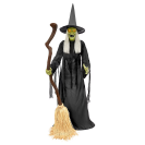 the Haunted Living 6-ft Motion Activated Talking Lighted Witch Animatronic