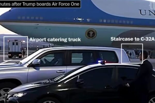 BREAKING LEAK: Trump Took Secret Flight from Turkey After He Was Quietly Moved from Air Force One to Another Plane by Jumping into Catering Truck Amid Iranian Threat (VIDEO)