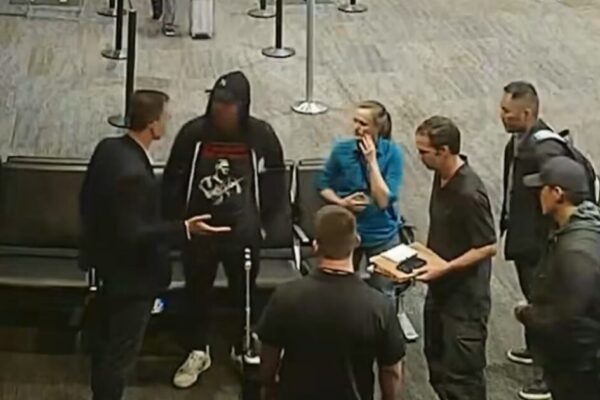 WATCH: Video Shows Moment FBI Agents Swarmed Swalwell and Seized His Electronic Devices at San Francisco Airport