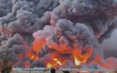 Ukraine Launches Massive Drone Barrage Deep Into Russia, Killing Six and Destroying Huge Retail Warehouse (VIDEO)