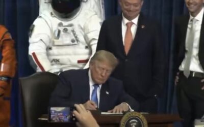 President Trump Unveils U.S. Space Academy During Ceremony Honoring Artemis II Astronauts (VIDEO)
