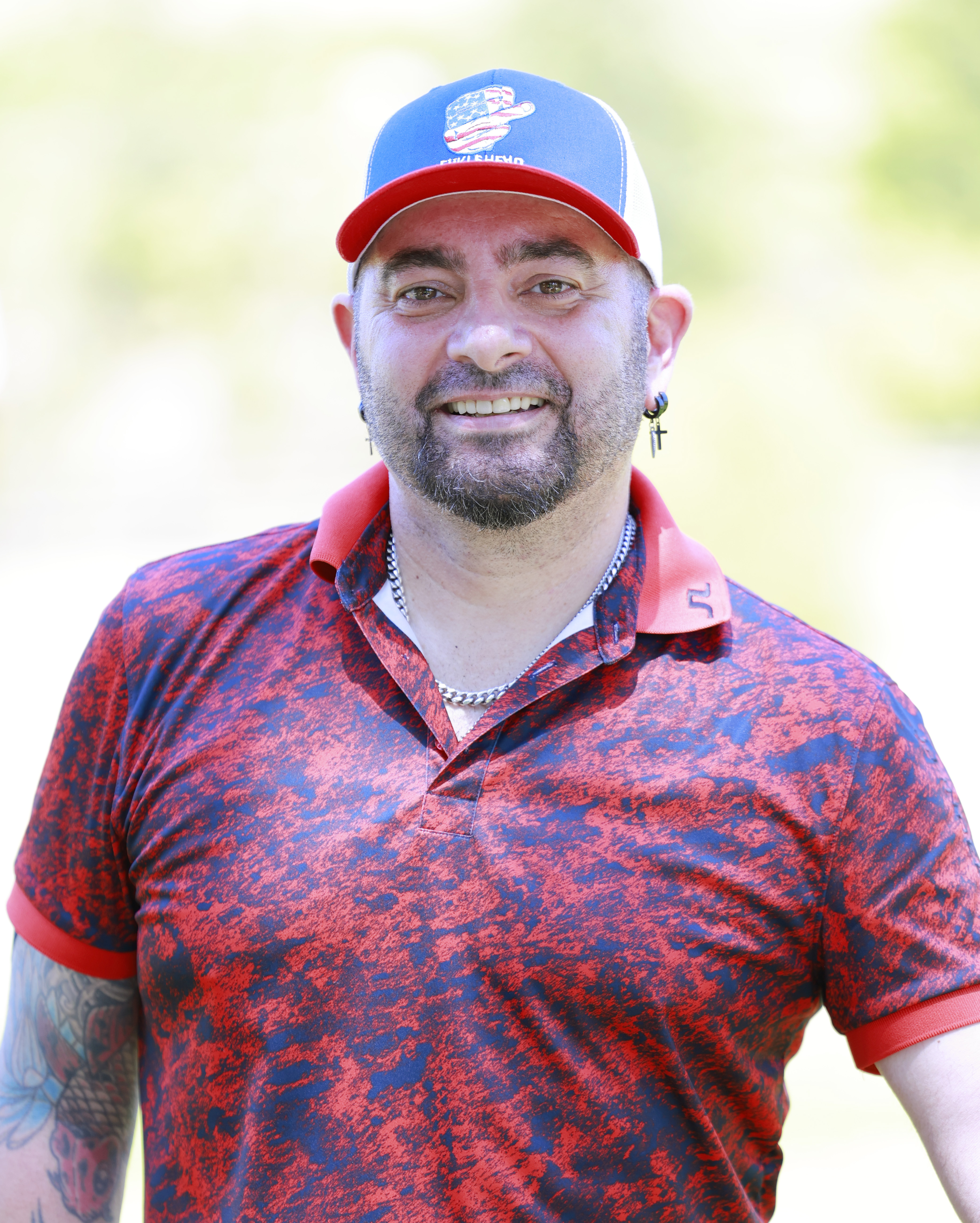Chris Kirkpatrick at the 2024 Folds of Honor Celebrity Golf Tournament in Brentwood, Tennessee