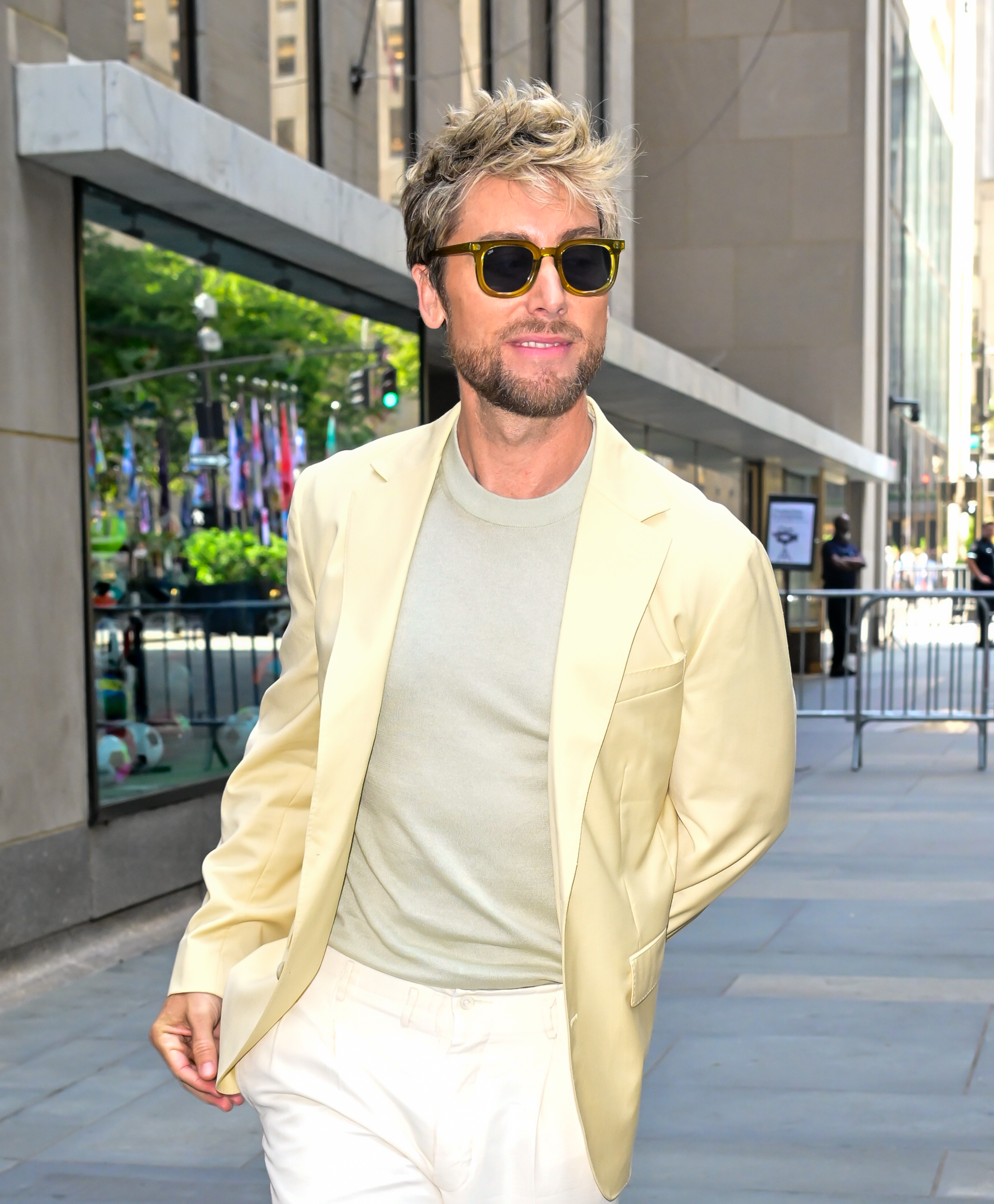 Lance Bass seen on the street in New York City