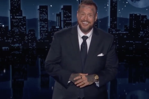 Jelly Roll “Bud Lights” Himself While Hosting His “friend” Jimmy Kimmel’s Show — Makes Crude Joke About President Trump’s Weight — While X Users Post 2024 Video Showing Jelly Roll Sucking Up To Trump At UFC Event