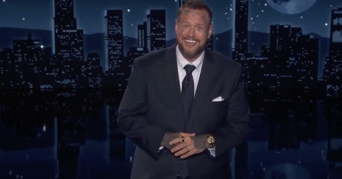 Jelly Roll “Bud Lights” Himself While Hosting His “friend” Jimmy Kimmel’s Show — Makes Crude Joke About President Trump’s Weight — While X Users Post 2024 Video Showing Jelly Roll Sucking Up To Trump At UFC Event