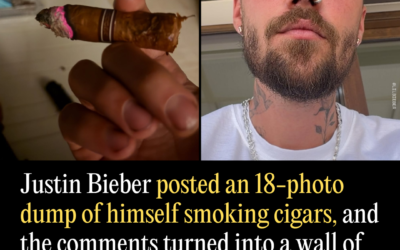 Justin Bieber Posted an 18-Photo Dump of Himself Smoking Cigars, and the Comments Turned Into a Wall of Fans Begging Him to Stop