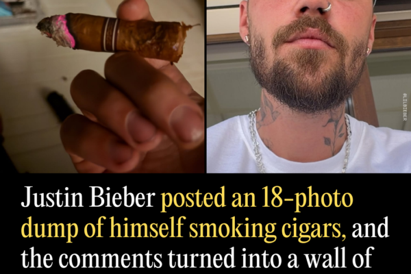 Justin Bieber Posted an 18-Photo Dump of Himself Smoking Cigars, and the Comments Turned Into a Wall of Fans Begging Him to Stop
