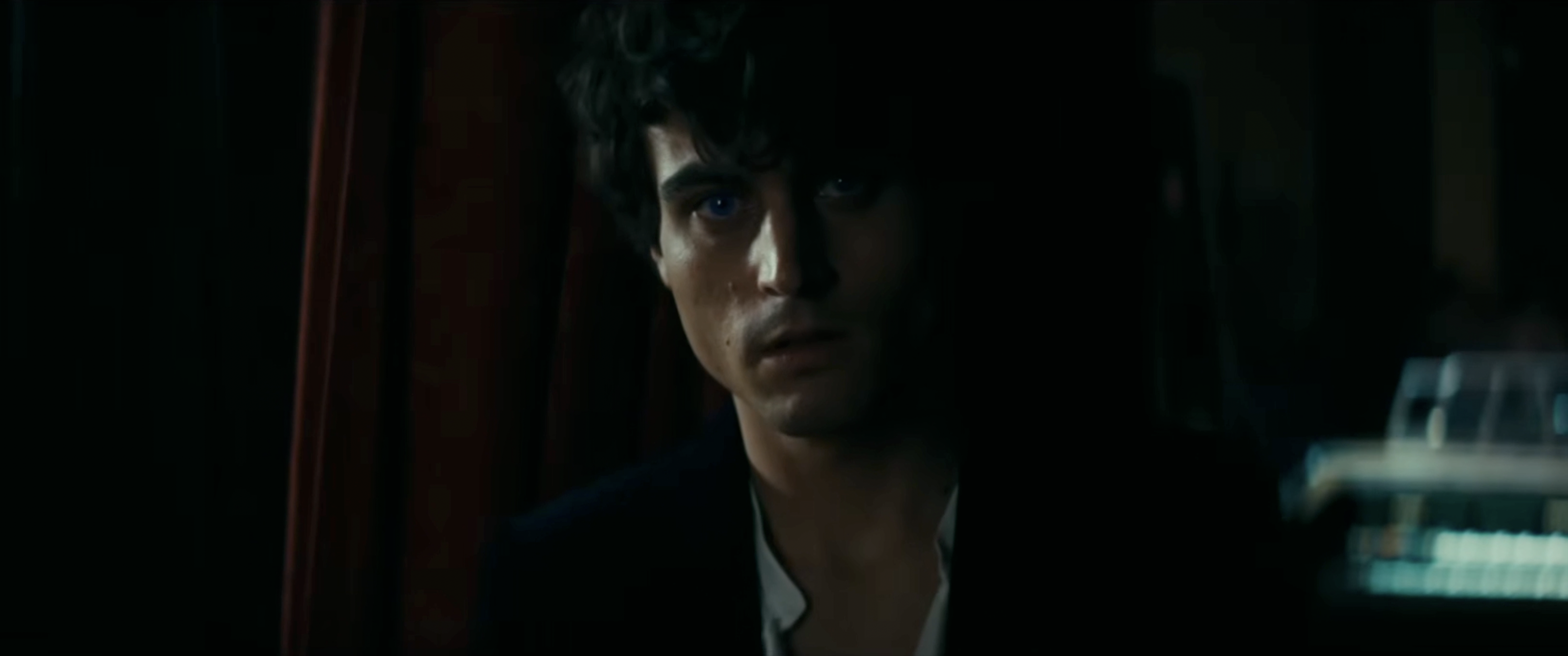 Deva Cassel in a scene from Phantom, set in the vaulted underground cistern beneath the Opera Garnier
