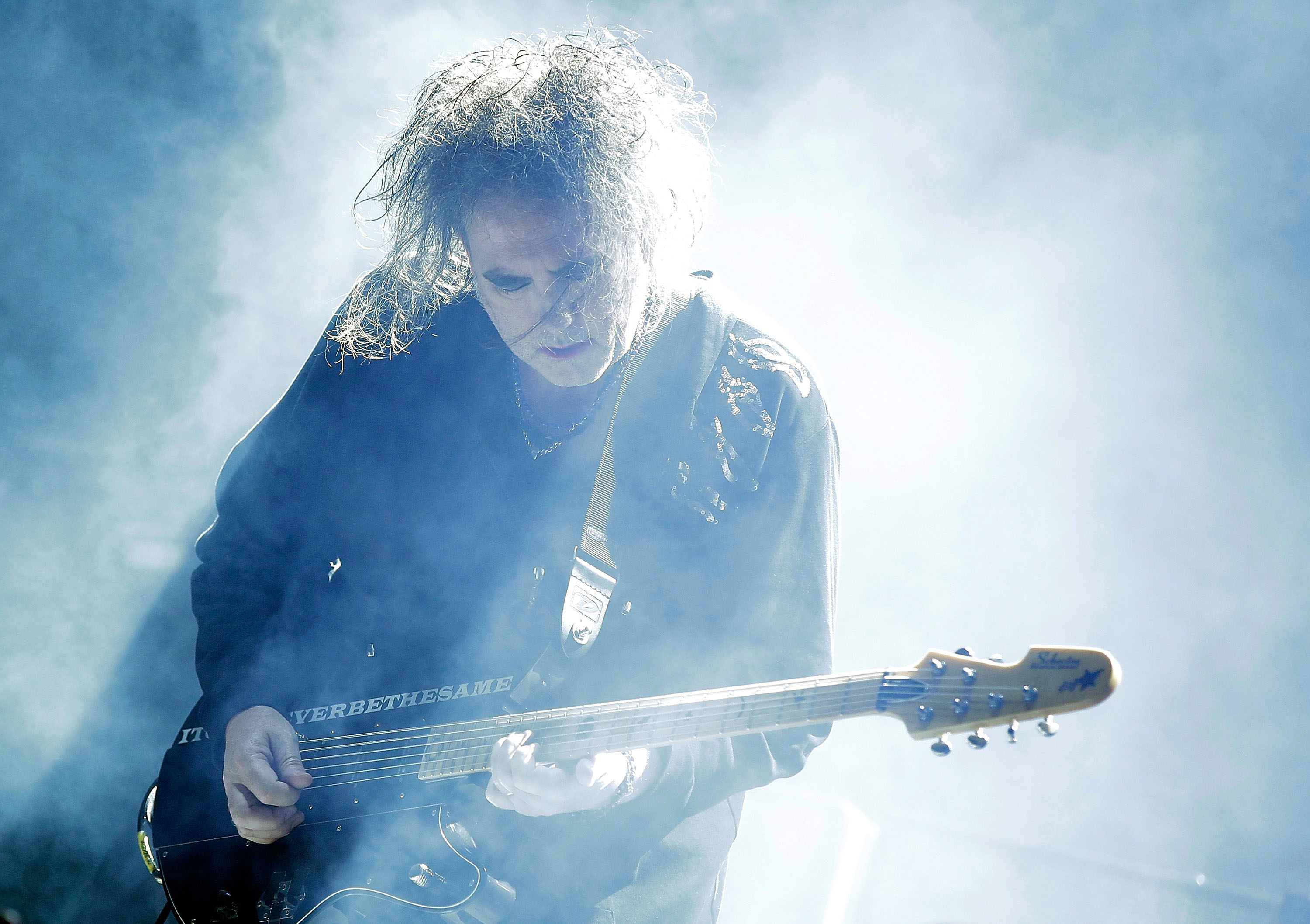 Robert Smith of The Cure performing at Splendour in the Grass 2016 in Byron Bay, Australia