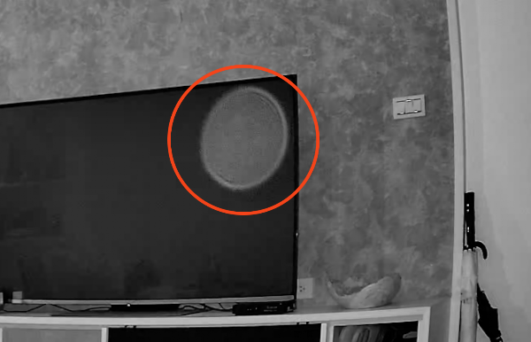 Plasma orb triggers security cam in my house today, UFO UAP Sighting News.