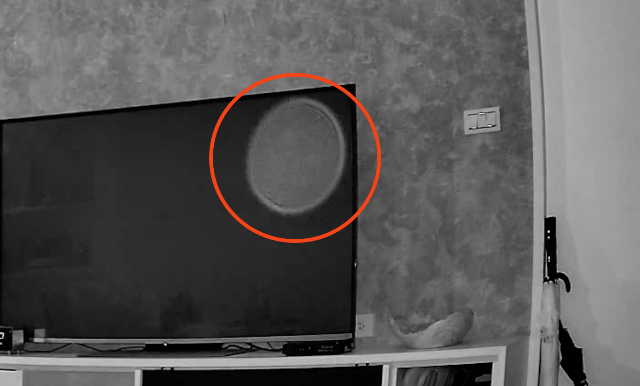 Plasma orb triggers security cam in my house today, UFO UAP Sighting News.