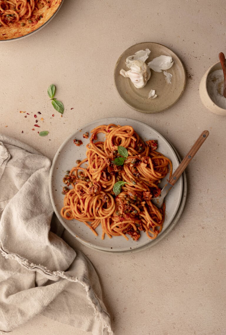 sun dried tomato caper pasta