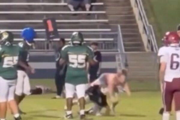 Tennessee Teen Girl Storms Football field and Lands Clean Tackle on Middle-School Player – Later Reveals the Reason for Her Action as She’s Charged with Assault (VIDEO)