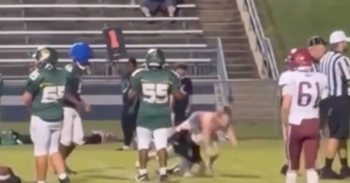 Tennessee Teen Girl Storms Football field and Lands Clean Tackle on Middle-School Player – Later Reveals the Reason for Her Action as She’s Charged with Assault (VIDEO)