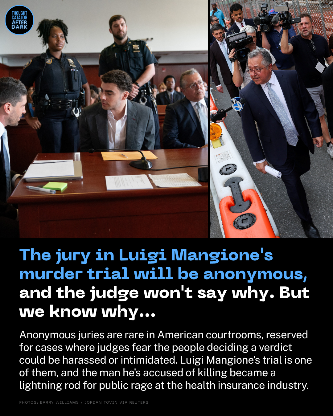 The Jury in Luigi Mangione’s Murder Trial Will Be Anonymous, and the Judge Won’t Say Why