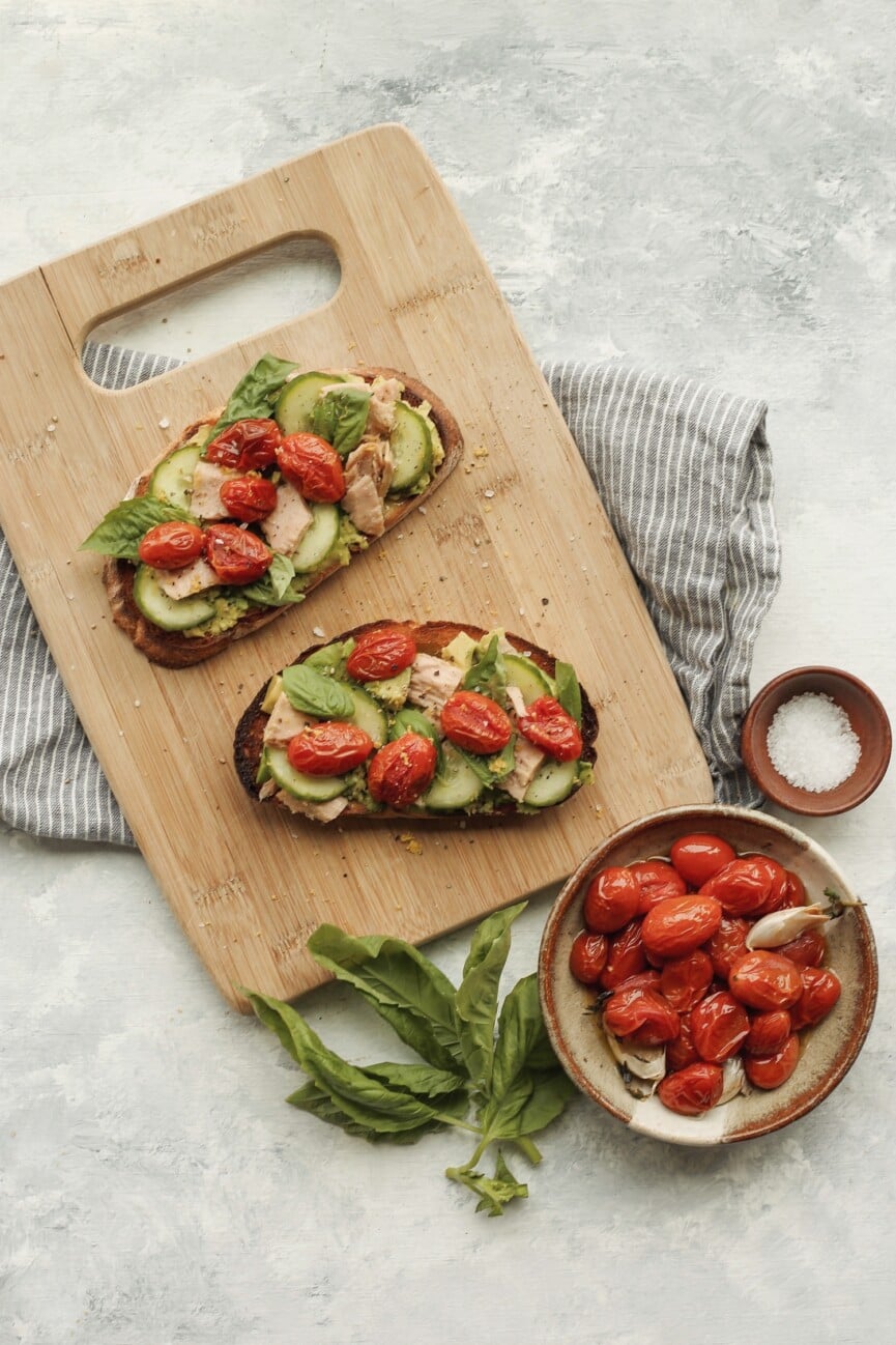 tuna nicoise toast_quick summer dinners