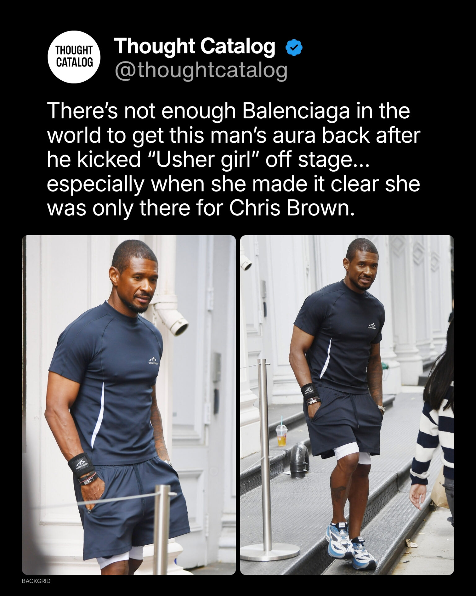 Usher Got Papped Looking Defeated In Balenciaga After Kicking Fan Off Concert Stage For Not Being “Into It”