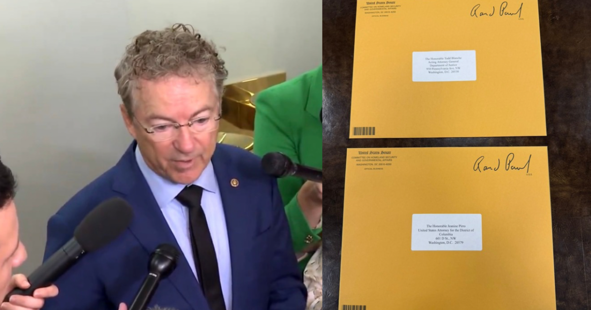 (VIDEO) Rand Paul Speaks to Reporters After Fauci Contempt Resolution Passes, Officially Delivers Letters to Prosecute Fauci to the DOJ