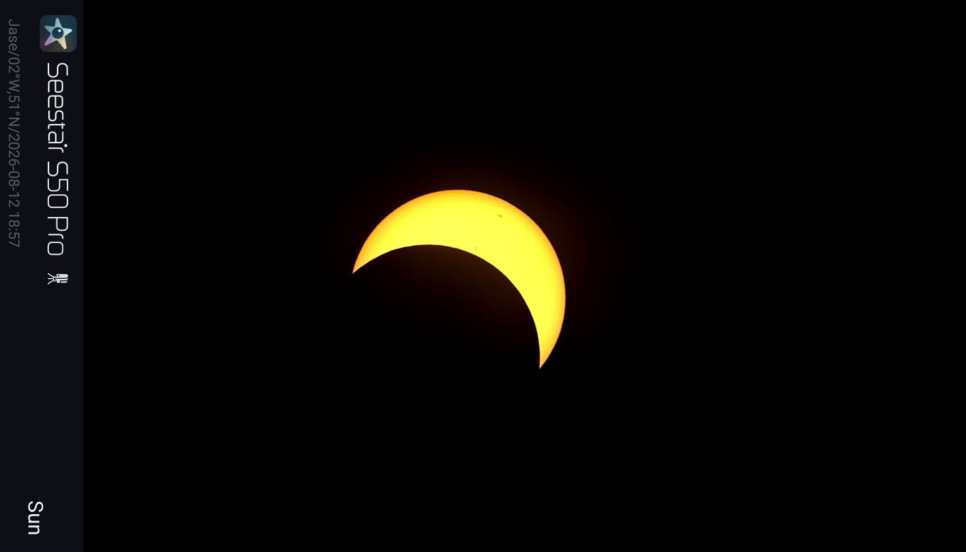 Observational images of the night sky and the sun taken with the ZWO Seestar S50 Pro smart telescope