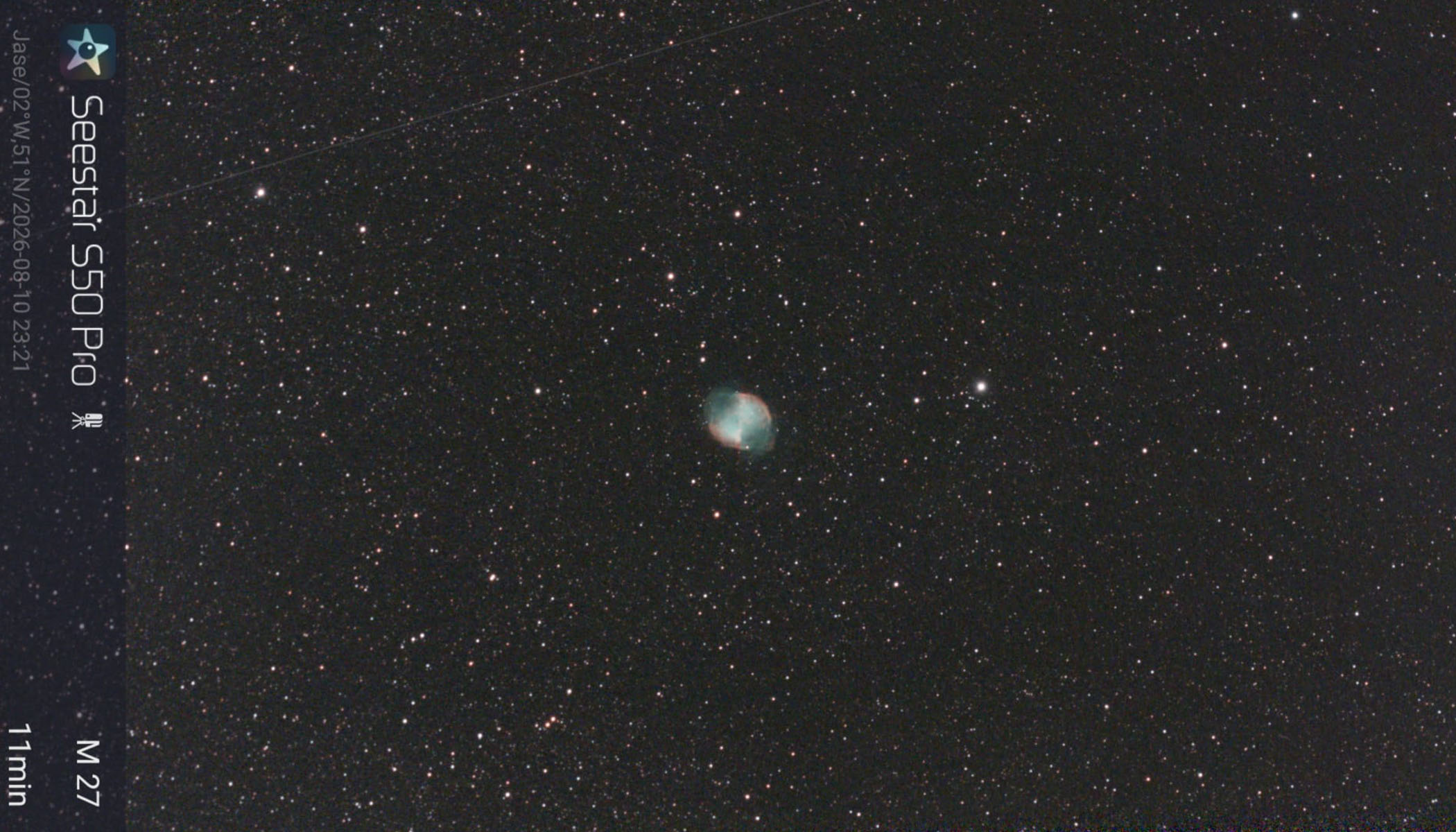 Observational images of the night sky and the sun taken with the ZWO Seestar S50 Pro smart telescope