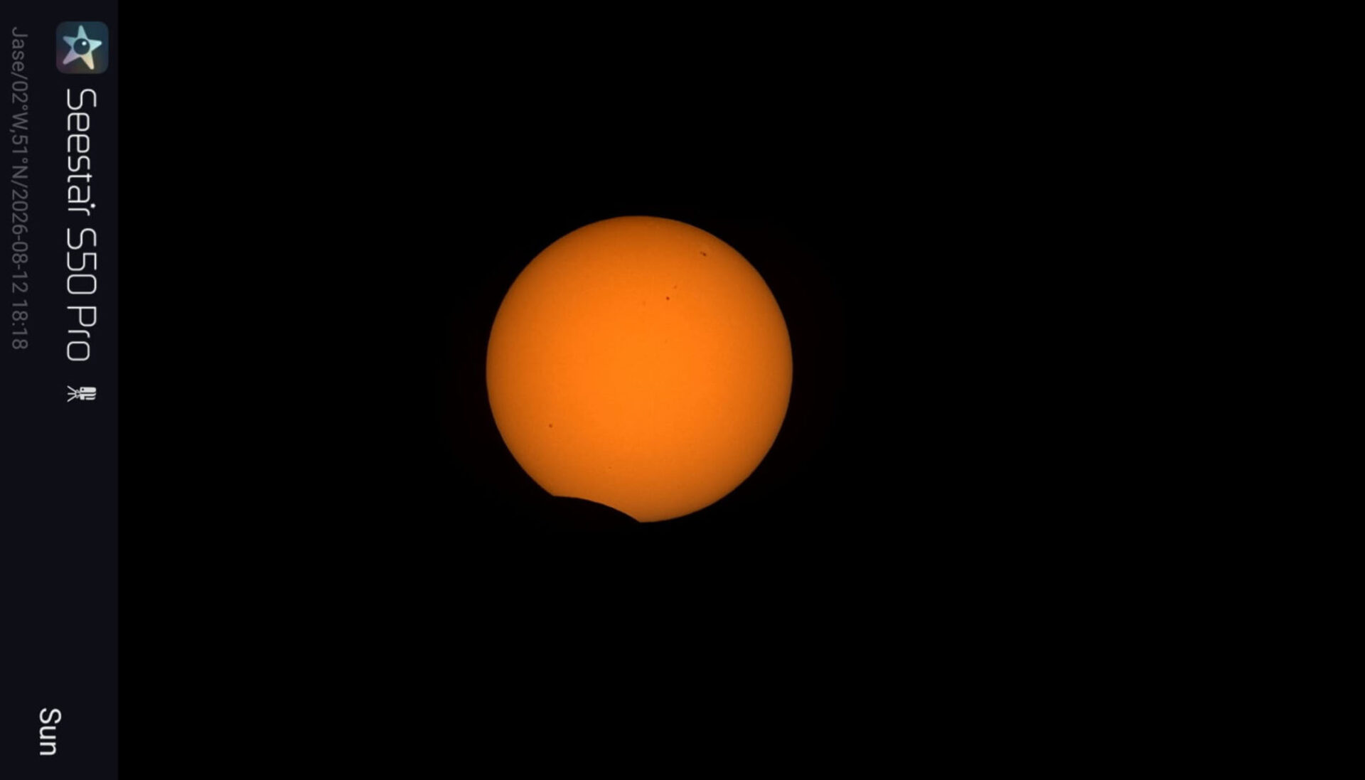 Observational images of the night sky and the sun taken with the ZWO Seestar S50 Pro smart telescope