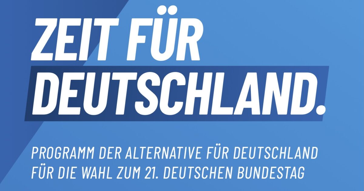 Germany’s AfD: The “Far-Right” Party That Wants Borders, Cheap Energy, Sovereignty — And That’s Apparently Hitler