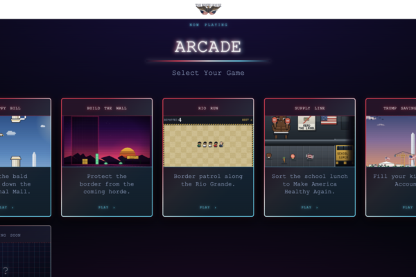 Trump games: White House unveils anti-immigrant, Pro-Trump retro arcade