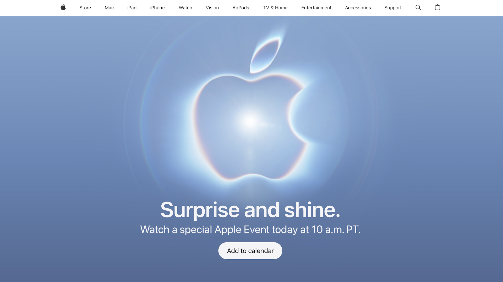 Apple Store is down ahead of the Apple Event