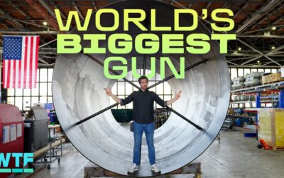Worlds largest gun for shooting satellites into space