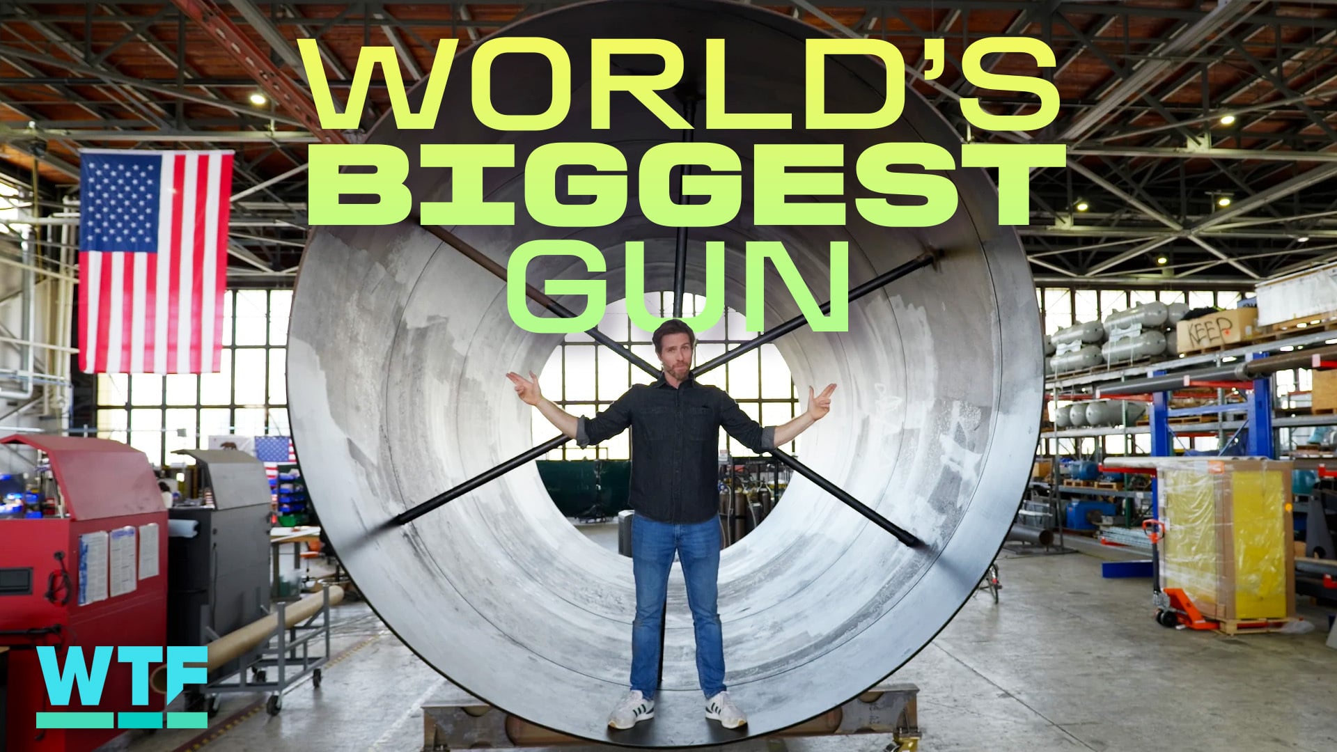 Worlds largest gun for shooting satellites into space