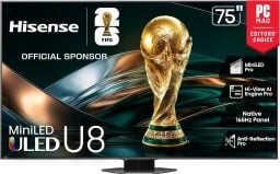 hisense 75-inch u8 uled mini-led 4k tv