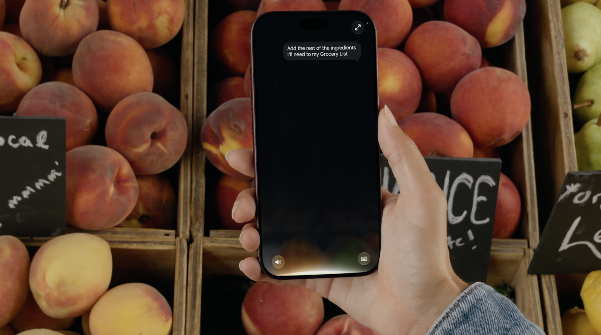 Look at the Siri AI app conversation function