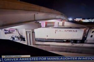 WATCH: Uzbek Semi-Truck Driver Who Killed Woman on Texas Highway Caught Lying to Investigators About Crash
