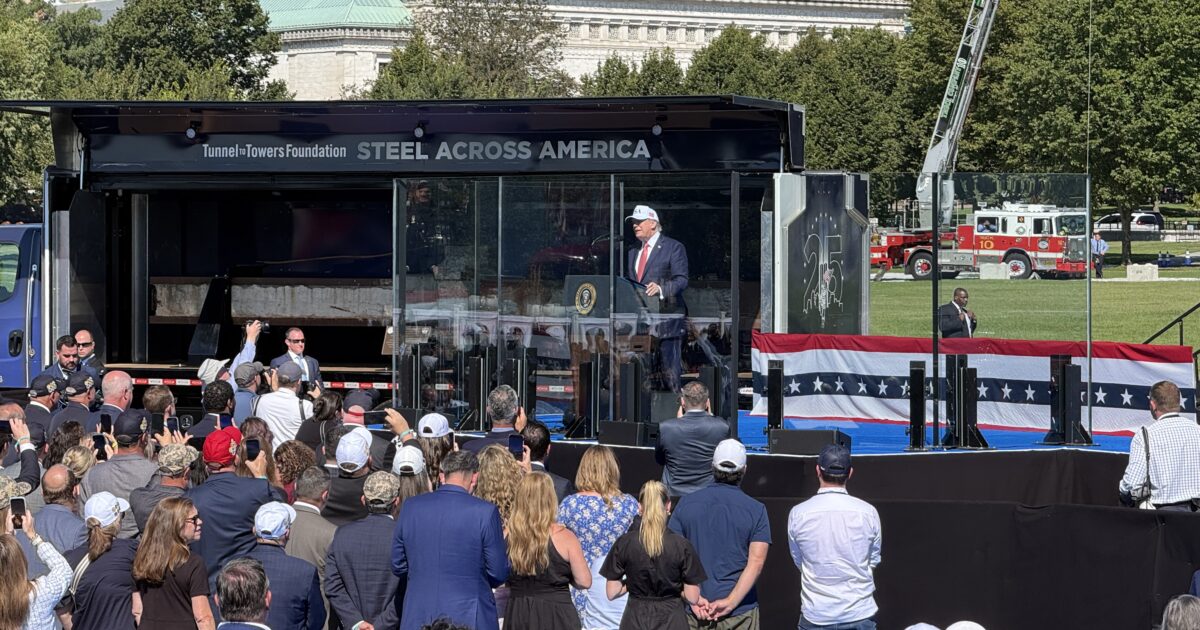 WATCH LIVE: President Trump Participates in Steel Across America Event Commemorating 9/11 With First Responders – 10:35 AM ET