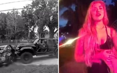 “Why Are You Doing This…I Thought We Were All Friends”- Allegedly Drunk Woman Crashes into Parked Car, Slugs Owner, and Proceeds to Embarrass Herself In Front of Cops (VIDEO)