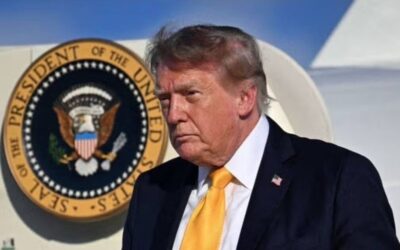 Trump Appears to Step Off Air Force One with Brown Hair and the Internet Loses Its Mind