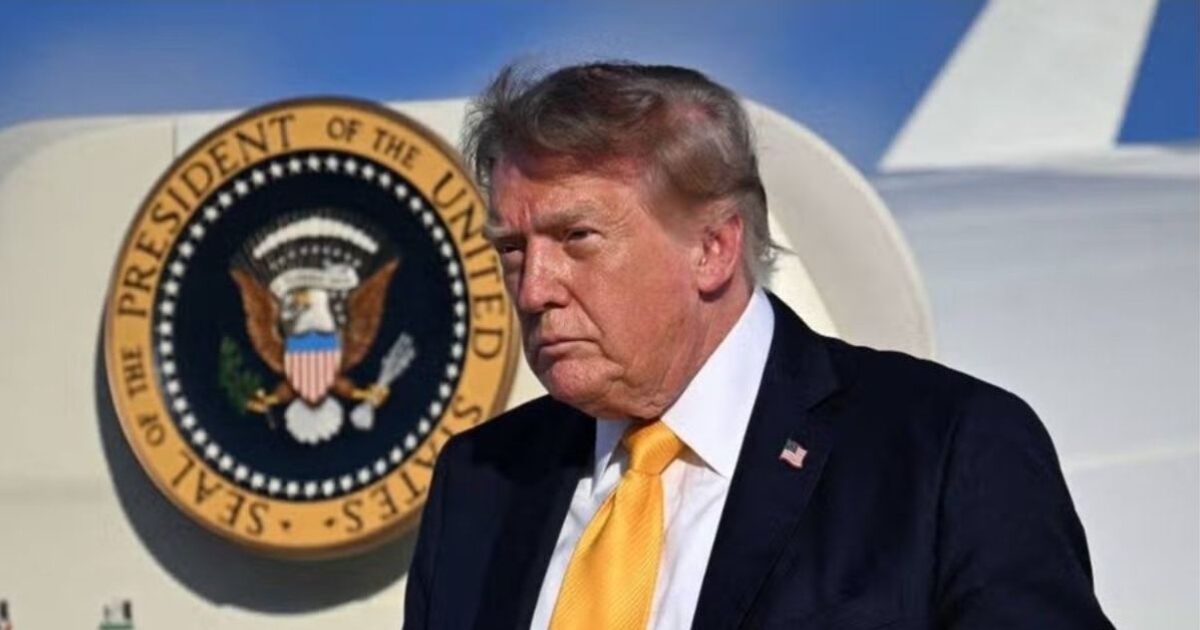 Trump Appears to Step Off Air Force One with Brown Hair and the Internet Loses Its Mind