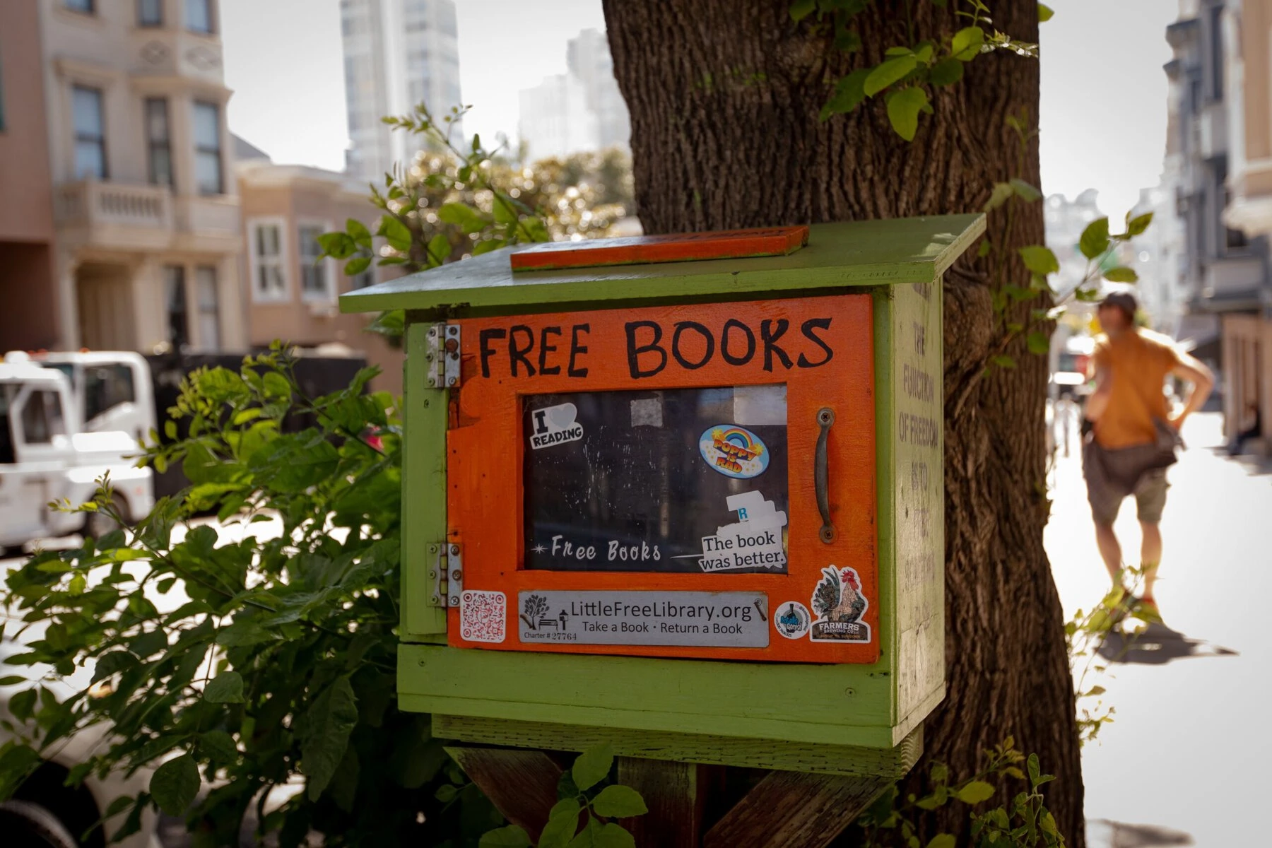A Little Free Library in San Francisco.
