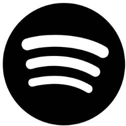 black spotify logo