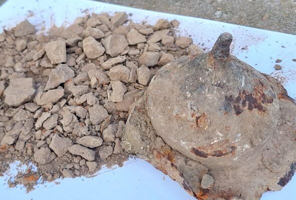 Man rummaging in a Polish junkyard finds a 1,800-year-old shield holding the cremated remains of a Vandal warrior
