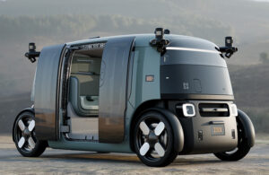 hero image of the production generation zoox autonomous robotaxi, announced in August 2026.